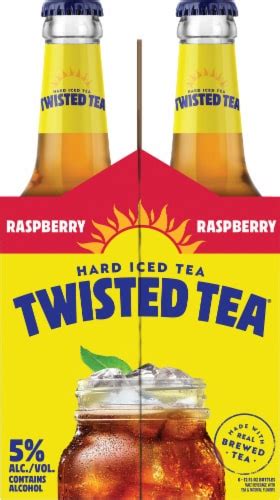 Twisted Tea Raspberry Hard Iced Tea 6 Bottles 12 Fl Oz Kroger