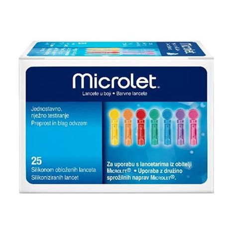 Ланцети Мікролет (Microlet) – 25 шт. – ДіаЕксперт