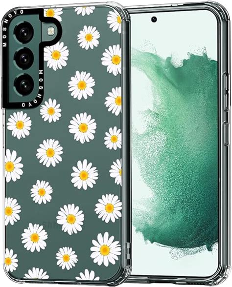 MOSNOVO Samsung Galaxy S22 Plus Hülle Gänseblümchen Muster TPU Bumper