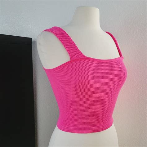 Yelete Hot Pink Crop Tank Top Women S Size S M New Depop