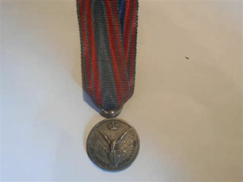 MÉDAILLE MINIATURE DE la valeur aéronautique en argent EUR 70 00