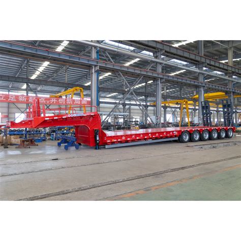 Heavy Duty Line Multi Axle Hydraulic Axle Modular Trailer Flatbed