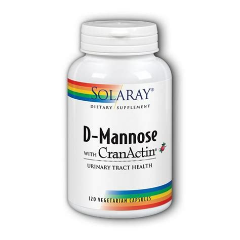 Solaray D Mannose W Cranactin Cranberry Extract 1000mg W Vit C