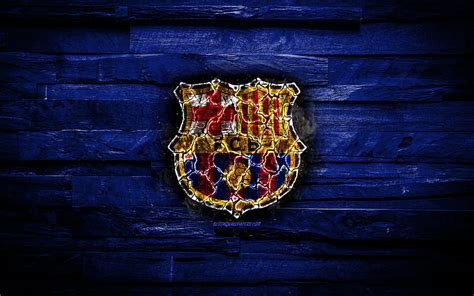 Eibar FC Burning Logo La Liga Blue Wooden Background Spanish