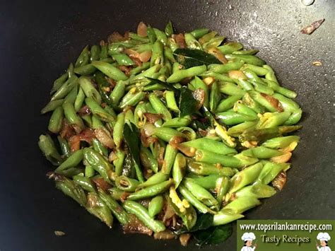 Green Bean Coconut Milk Curry Sri Lankan Bonchi Recipe Jaffna