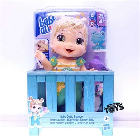 Promo Baby Alive Baby Gotta Bounce Doll Frog Outfit Blonde Hair Diskon