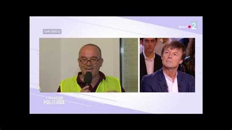 Échange tendu entre Nicolas Hulot et un gilet jaune Vidéo Dailymotion