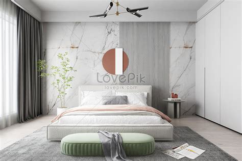 Nordic modern bedroom design creative image_picture free download ...