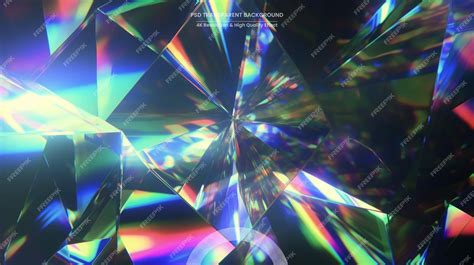 Premium Psd Two Cubic Prisms That Refract Light And Divide It Into A