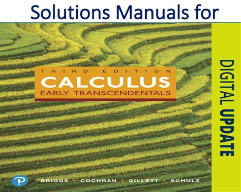 Solutions Manual For Calculus Early Transcendentals 3rd Edition By