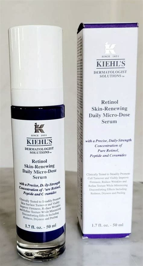 Kiehl S Retinol Skin Renewing Micro Dose Serum Anti Aging 1 7 Oz 50 Ml New 3605972526489 Ebay