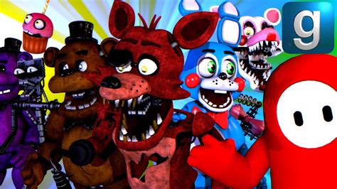 Gmod Fnaf Fnaf In Fall Guys Youtube