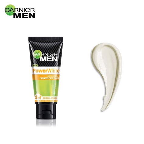 Garnier Men Power White Anti-Dark Cells Fairness Face Wash, 50g Pack of 2