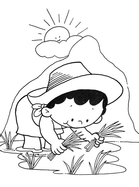 10 Desenhos para colorir sobre Produtor Rural Mundinho da Criança