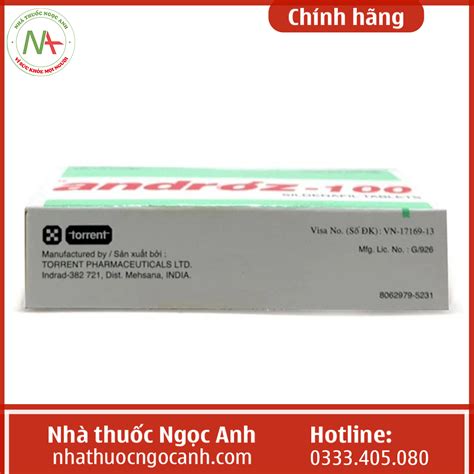 Thuốc Androz-100 là thuốc gì, có tốt không, giá bao nhiêu, mua ở đâu