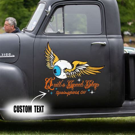 Eye Ball Hot Rod Kustom Garage Low Brow Art Set Vinyl Stickers Coverora