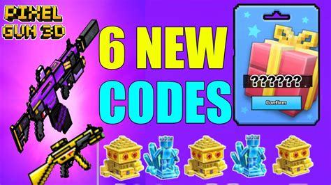 6 NEW PIXEL GUN 3D CODES 2022 PIXEL GUN 3D PROMO CODES 2022 YouTube