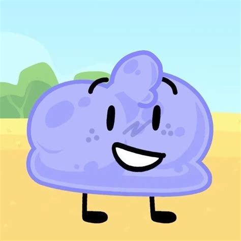 An Animated Blue Object With One Foot On The Ground