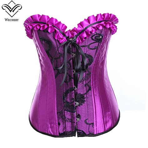 Wechery Steampunk Corset Dress Sexy Gothic Clothing Corsets And Bustiers