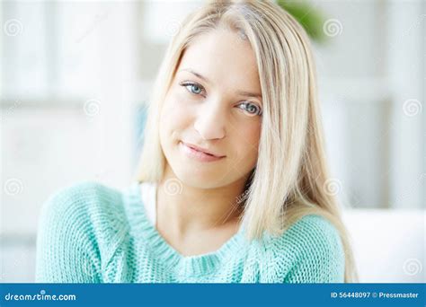 Cute Blonde Stock Image Image Of Beauty Inside Eyes