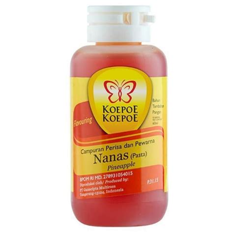 Jual Pasta Perisa Nanas Koepoe Koepoe Kupu Kupu 60ml Indonesia Shopee