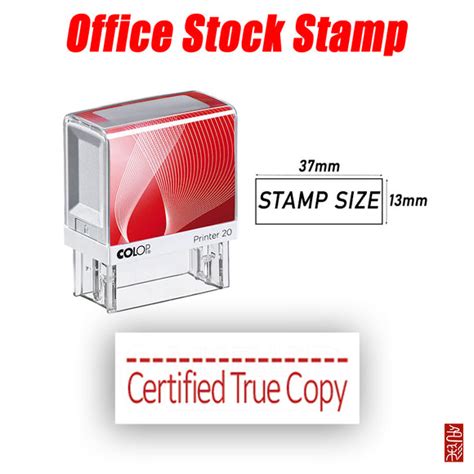 Office Stock Stamp [CERTIFIED TRUE COPY] – Color Station Website