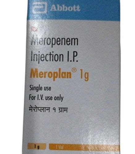 Meroplan Meropenem Injection 1g At Rs 200 Vial Mumbai ID 2850491760562