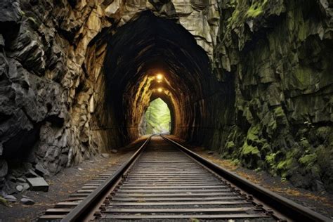 Premium Photo | Ancient Train Tunnel Entrance in the Mountain Old ...