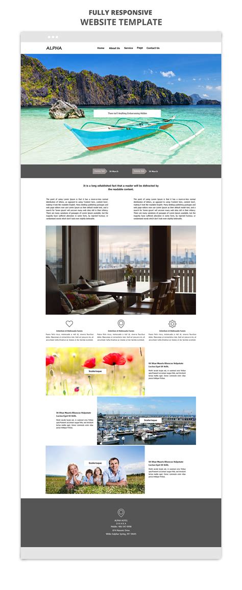 Travel Tourism Website Template on Behance