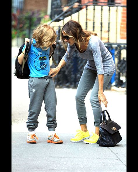 Photo Sarah Jessica Parker et son fils James sur le chemin de l école