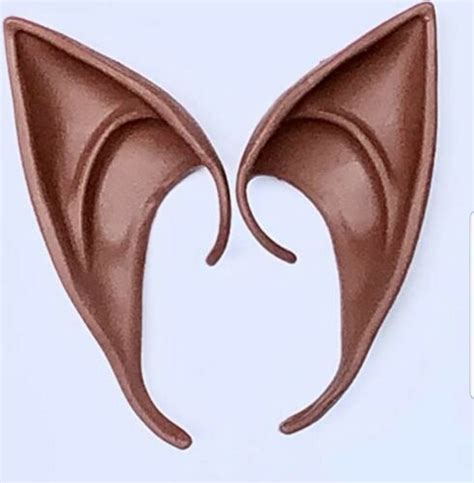 Brown Elf Ears Elven 10cm African American Prosthetic Cosplay Black