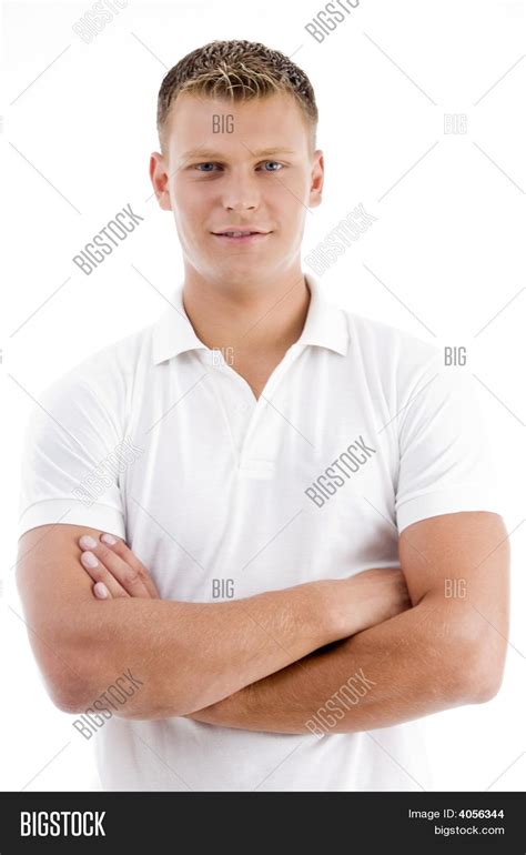 Folded Arms Man Looking At Camera Stock Photo Stock Images Bigstock