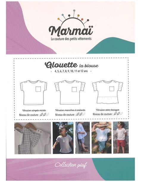 Patrons blouse mixte enfant Alouette Marmaï Coudreetbroder