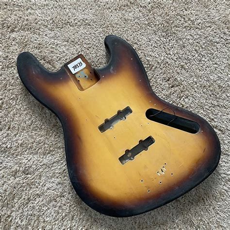 Jazz Bass Style Basswood Tobacco Burst Body Reverb