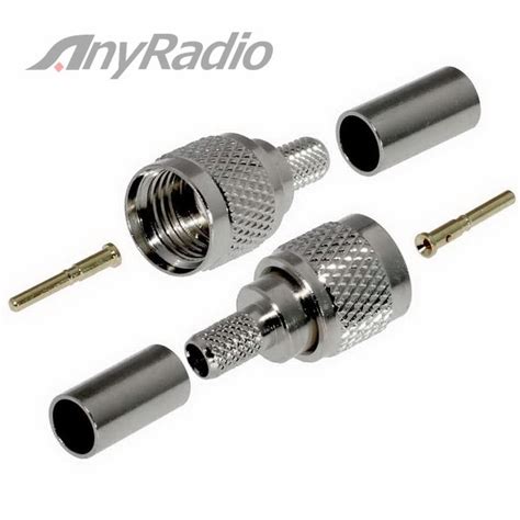 Коаксиальный вч разъем mini-UHF штекер (male-папа) обжимной на кабель ...