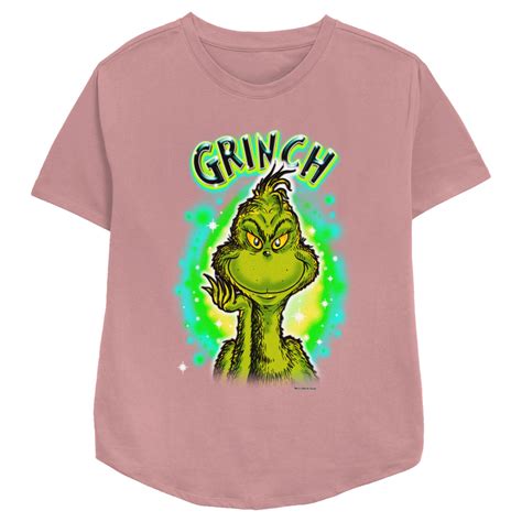 Womens Dr Seuss Airbrush Grinch T Shirt Fifth Sun