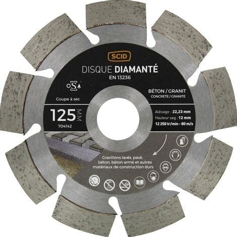 Disque Diamant B Ton Granit Professionnel Scid Diam Tre Mm