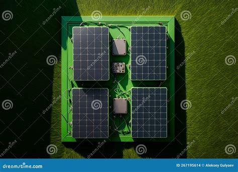 A Set Of Solar Panels 3d Rendering Stock Illustration Illustration