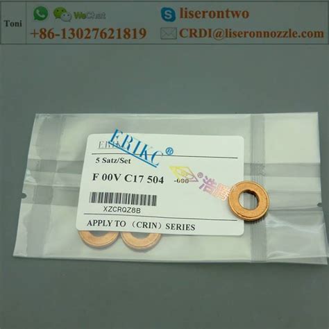 Injector holder gasket shim F 00V C17 504 Injector Nozzle Seal Bosch ...