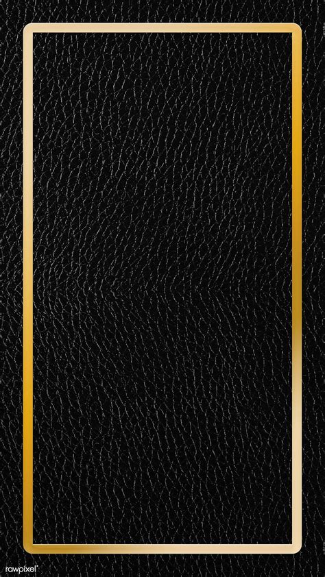 Background Black And Gold Frame