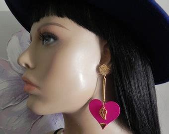 Boucles D Oreilles En Bois Woodearz Fl Che Etsy France