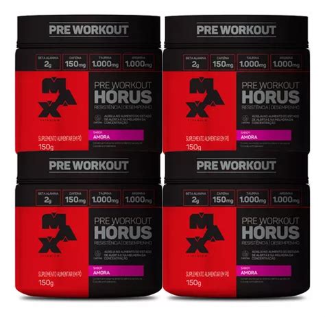 Kit X Pr Workout H Rus G Max Titanium Pr Treino Parcelamento