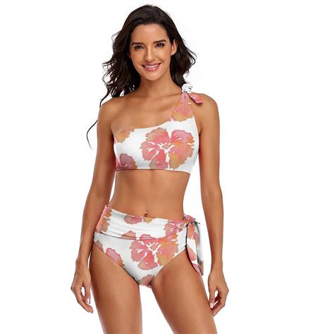 Bikini Hibiscus Traje De Ba O Completo Sin Colaless Surf Para Pechos Grandes El Mejor Traje
