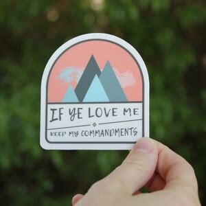 2019 If Ye Love Me Keep My Commandments Vinyl Sticker Etsy