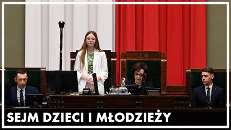 XXIX sesja Sejmu Dzieci i Młodzieży ZAPIS TRANSMISJI YouTube