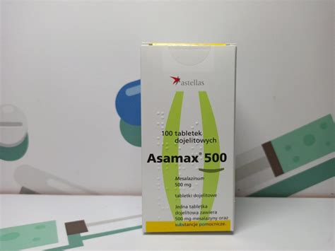 Асамакс (Asamax) mesalazinum (Месалазин) 500mg, 100 таблеток , astellas ...