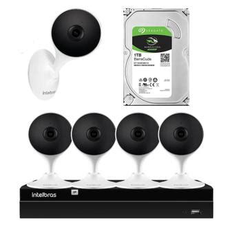 Kit 5 Câmeras IMX Full Hd Wi fi Hd 1tb E Nvd 1308 Intelbras