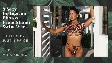 Sexy Instagram Worthy Bikini Photos From Miami Swim Week Missbikinius