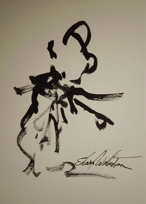 Nude Study In Ink K Drawing By Edward Wolverton Fine Art America