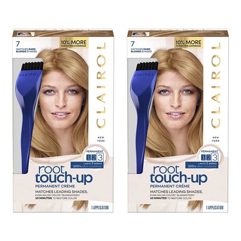 Amazon Clairol Root Touch Up Permanent Hair Dye 7 Dark Blonde Hair Color 2 Count